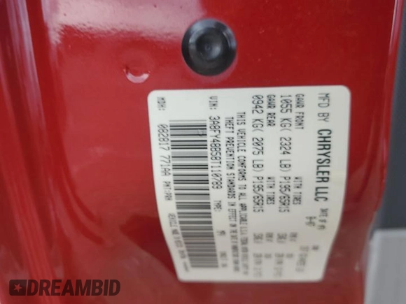 2008 Chrysler PT Cruiser with VIN 3A8FY48B58T110789, listed as a Copart auction lot 78254924 with 77,350 mi miles and Salvage Title. Bid and sale history available at DreamBid. Image 15.