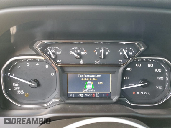 2021 GMC Sierra 1500 Limited SLT with VIN 1GTU9DET8MZ153079, listed as a Copart auction lot 88336305 with 70,687 mi miles and Salvage Title. Bid and sale history available at carsss.com. Image 9.