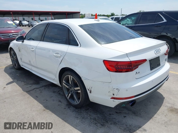 2017 Audi A4 Premium Plus z VIN WAUENAF45HN024586, wystawiony jako IAAI lot #42065676 z przebiegiem 106 709 mil mil oraz . Historia ofert i sprzedaży dostępna na DreamBid. Obrazek 3.
