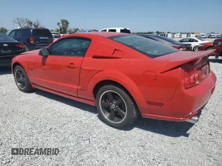2007 Ford Mustang GT Deluxe with VIN 1ZVFT82HX75248804, listed as a Copart auction lot 52957275 with Not Provided miles and Salvage Title. Bid and sale history available at carsss.com. Image 2.