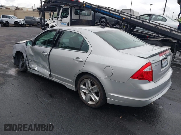 2010 Ford Fusion SPORT with VIN 3FAHP0KC2AR425989, listed as a IAAI auction lot 42041613 with 64,411 mi miles. Bid and sale history available at carsss.com. Image 3.