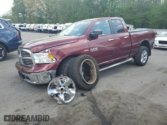 2018 Ram 1500 Big Horn with VIN 1C6RR6GT0JS169268, listed as a Copart auction lot 55416995 with 98,354 mi miles and Salvage title. Bid and sale history available at DreamBid. Image 1.