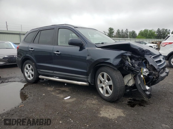 2009 Hyundai Santa Fe SE with VIN 5NMSH13E59H292644, listed as a Copart auction lot 60900555 with 205,048 mi miles and Salvage title. Bid and sale history available at DreamBid. Image 4.