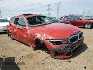 2021 BMW 3 Series 330i xDrive with VIN 3MW5R7J04M8C06658, listed as a Copart auction lot 73283284 with Not provided miles and Non repairable. Bid and sale history available at DreamBid. Image 4.