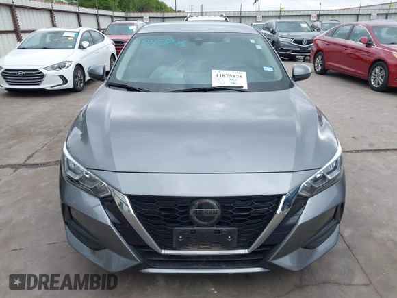 2020 Nissan Sentra S with VIN 3N1AB8BV2LY215995, listed as a IAAI auction lot 41875875 with 45,164 mi miles. Bid and sale history available at carsss.com. Image 12.
