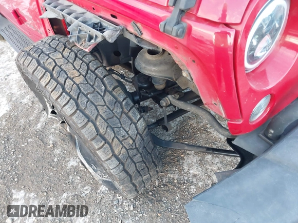 2014 Jeep Wrangler Sport with VIN 1C4AJWAG9EL295931, listed as a IAAI auction lot 41362815 with 104,881 mi miles and . Bid and sale history available at carsss.com. Image 17.