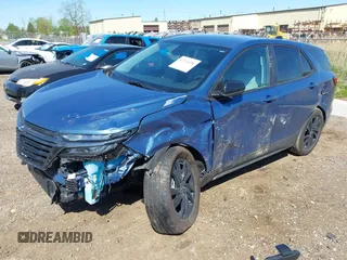 2024 Chevrolet Equinox LS with VIN 3GNAXHEG9RL366616, listed as a IAAI auction lot 42214696 with 8,132 mi miles and . Bid and sale history available at DreamBid. Image 18.