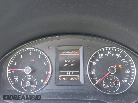 2013 Volkswagen Eos Komfort with VIN WVWBW8AH9DV008763, listed as a IAAI auction lot 41893700 with 53,766 mi miles and . Bid and sale history available at DreamBid. Image 7.