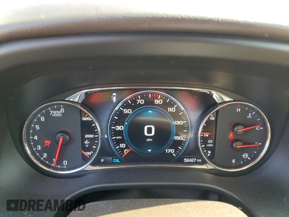 2019 GMC Acadia Denali with VIN 1GKKNXLS1KZ134793, listed as a Copart auction lot 59439115 with 58,427 mi miles and Salvage title. Bid and sale history available at DreamBid. Image 9.