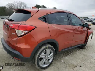 2020 Honda HR-V EX with VIN 3CZRU6H5XLM709982, listed as a Copart auction lot 43223565 with 74,874 mi miles and Salvage Title. Bid and sale history available at carsss.com. Image 3.