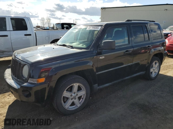 2010 Jeep Patriot Sport with VIN 1J4NF2GB8AD519311, listed as a Copart auction lot 53799085 with 203,762 mi miles and Salvage Title. Bid and sale history available at carsss.com. Image 1.