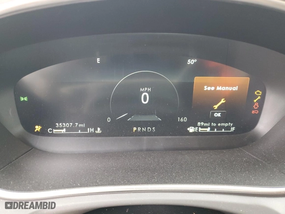 2019 Lincoln Nautilus Standard with VIN 2LMPJ6J95KBL18872, listed as a Copart auction lot 46453375 with 35,307 mi miles and Salvage Title. Bid and sale history available at carsss.com. Image 9.