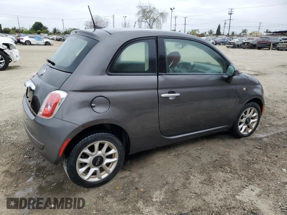 2017 FIAT 500 Pop with VIN 3C3CFFKR7HT535856, listed as a Copart auction lot 54455365 with 215,098 mi miles and Clean Title. Bid and sale history available at carsss.com. Image 3.