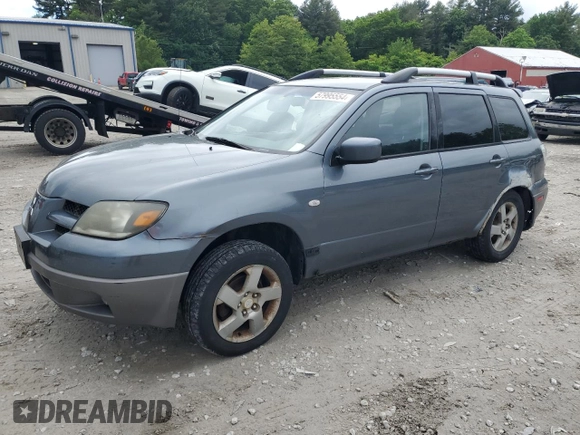 2003 Mitsubishi Outlander XLS with VIN JA4LZ41G53U061664, listed as a Copart auction lot 57995554 with 72,069 mi miles and Clean Title. Bid and sale history available at carsss.com. Image 1.