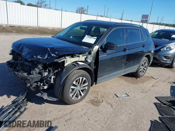 2022 Volkswagen Tiguan S with VIN 3VV1B7AX7NM107779, listed as a IAAI auction lot 41210258 with 57,154 mi miles and . Bid and sale history available at DreamBid. Image 18.