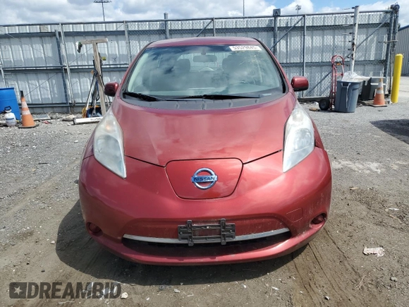 2015 Nissan LEAF SV with VIN 1N4AZ0CP5FC305087, listed as a Copart auction lot 53529845 with 125,344 mi miles and Salvage Title. Bid and sale history available at carsss.com. Image 5.