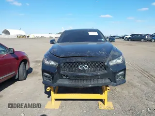 2015 Infiniti Q50 Premium with VIN JN1BV7AR6FM393586, listed as a IAAI auction lot 41683059 with 125,991 mi miles. Bid and sale history available at carsss.com. Image 12.