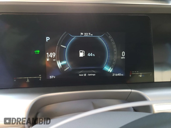 2020 Hyundai NEXO Limited z VIN KM8J84A69LU007979, wystawiony jako Copart lot #88574595 z przebiegiem 21 640 mil mil oraz Szkoda całkowita • Salvage title. Historia ofert i sprzedaży dostępna na DreamBid. Obrazek 9.