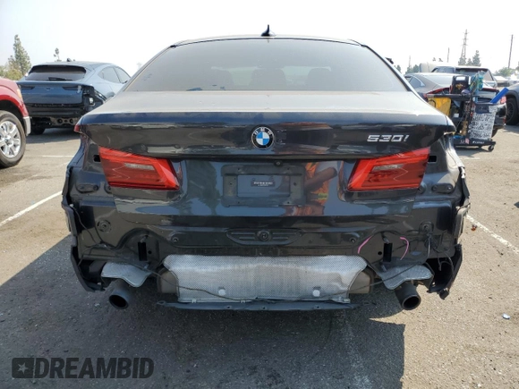 2020 BMW 5 Series 530i with VIN WBAJR3C04LWW81818, listed as a Copart auction lot 71645784 with 68,730 mi miles and Salvage Title. Bid and sale history available at DreamBid. Image 6.