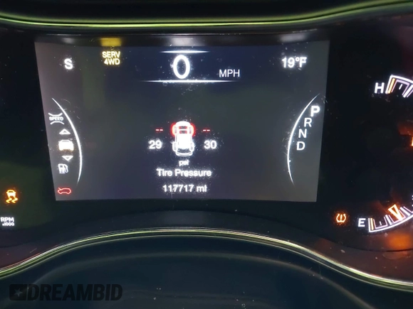 2018 Jeep Grand Cherokee Trailhawk with VIN 1C4RJFLGXJC264438, listed as a IAAI auction lot 40974417 with 117,717 mi miles and . Bid and sale history available at DreamBid. Image 7.
