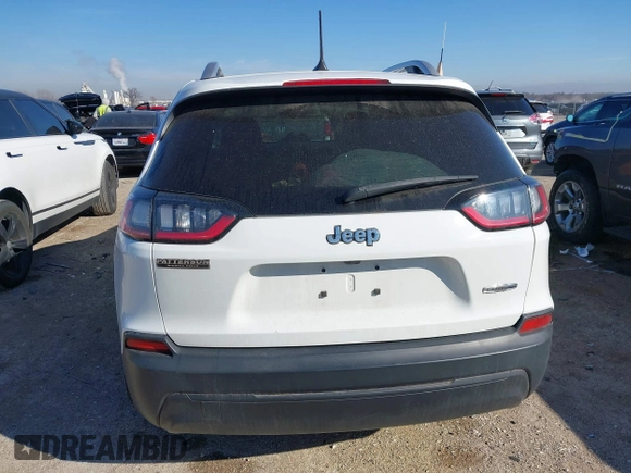 2020 Jeep Cherokee Latitude with VIN 1C4PJLCB2LD629458, listed as a IAAI auction lot 41616505 with 55,651 mi miles. Bid and sale history available at carsss.com. Image 16.