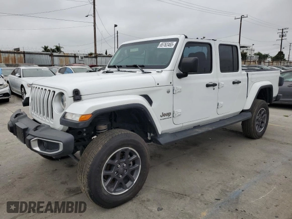 2023 Jeep Gladiator Overland z VIN 1C6HJTFG6PL516742, wystawiony jako Copart lot #65762465 z przebiegiem Nie podano mil oraz Szkoda całkowita • Salvage title. Historia ofert i sprzedaży dostępna na DreamBid. Obrazek 1.