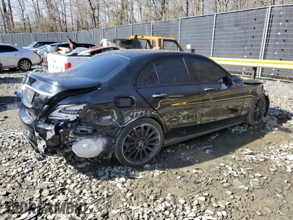 2020 Mercedes-Benz C 43 AMG with VIN 55SWF6EB9LU334120, listed as a Copart auction lot 48083885 with 37,426 mi miles and Salvage Title. Bid and sale history available at carsss.com. Image 3.