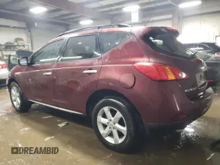 2009 Nissan Murano S with VIN JN8AZ18W29W149162, listed as a Copart auction lot 44407305 with 127,578 mi miles and Salvage Title. Bid and sale history available at carsss.com. Image 2.