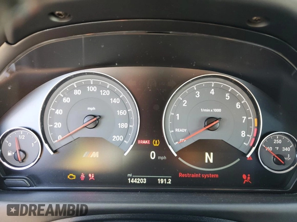 2017 BMW M4 with VIN WBS3R9C54HK709876, listed as a Copart auction lot 42799814 with 144,203 mi miles. Bid and sale history available at carsss.com. Image 9.