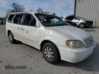 2005 Kia Sedona LX with VIN KNDUP132656684850, listed as a Copart auction lot 80095484 with 182,199 mi miles and Non Repairable. Bid and sale history available at carsss.com. Image 4.