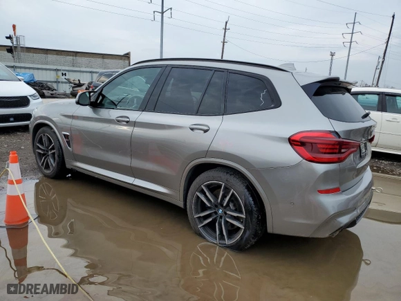 2020 BMW X3 M Competition with VIN 5YMTS0C00LLT09965, listed as a Copart auction lot 80909204 with NaN miles and Salvage Title. Bid and sale history available at carsss.com. Image 2.