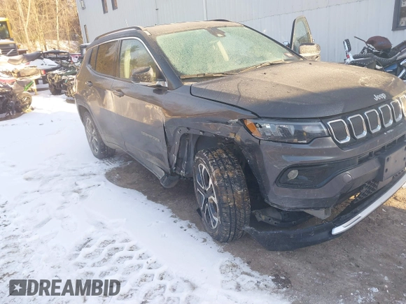 2022 Jeep Compass Limited z VIN 3C4NJDCB9NT105007, wystawiony jako IAAI lot #41334808 z przebiegiem 36 363 mil mil oraz . Historia ofert i sprzedaży dostępna na DreamBid. Obrazek 6.