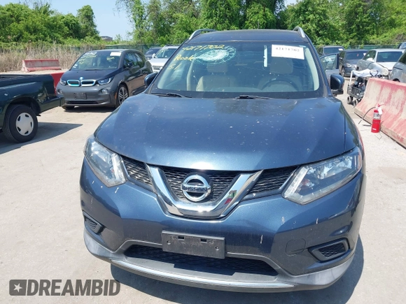 2016 Nissan Rogue SV with VIN KNMAT2MV2GP692275, listed as a IAAI auction lot 42171702 with 33,413 mi miles. Bid and sale history available at carsss.com. Image 12.