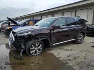 2020 Hyundai Palisade SEL with VIN KM8R34HE2LU058898, listed as a Copart auction lot 55135045 with 21,429 mi miles and Salvage title. Bid and sale history available at DreamBid. Image 1.