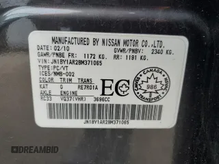 2011 Infiniti M37 with VIN JN1BY1AR2BM371065, listed as a Copart auction lot 74764014 with 175,130 mi miles and Salvage Title. Bid and sale history available at carsss.com. Image 12.