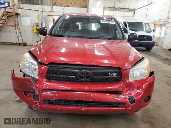 2008 Toyota RAV4 with VIN JTMBK33V286031464, listed as a Copart auction lot 53380195 with 188,065 mi miles and Salvage Title. Bid and sale history available at carsss.com. Image 5.