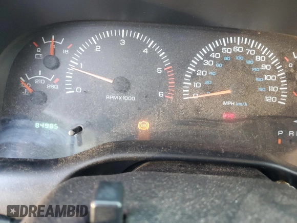 1999 Dodge Ram 2500 with VIN 3B7KF22Z5XG103192, listed as a Copart auction lot 71481004 with 84,985 mi miles and Salvage Title. Bid and sale history available at carsss.com. Image 9.