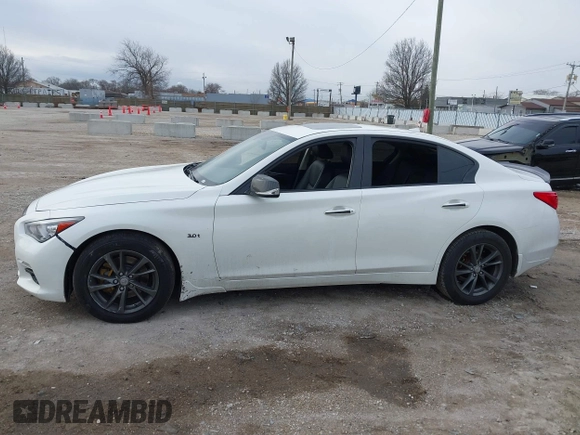 2017 Infiniti Q50 Premium with VIN JN1EV7AR1HM841541, listed as a IAAI auction lot 41876174 with 64,552 mi miles and . Bid and sale history available at carsss.com. Image 14.