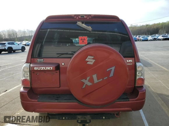 2004 Suzuki XL-7 LX with VIN JS3TX92V144105913, listed as a Copart auction lot 52162855 with 247,033 mi miles and Salvage Title. Bid and sale history available at carsss.com. Image 6.