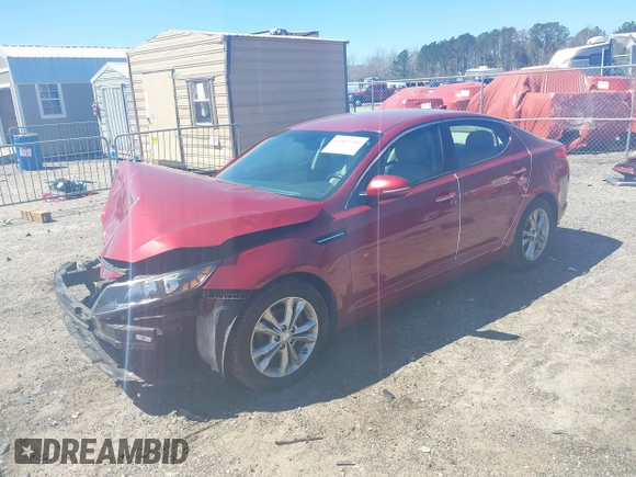 2013 Kia Optima EX with VIN 5XXGN4A70DG242438, listed as a IAAI auction lot 41812356 with 105,000 mi miles. Bid and sale history available at carsss.com. Image 18.