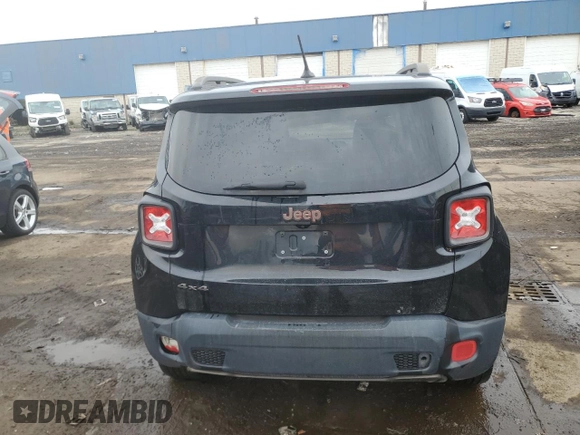 2016 Jeep Renegade Latitude with VIN ZACCJBBT3GPD31592, listed as a Copart auction lot 55438315 with 165,912 mi miles and Clean Title. Bid and sale history available at DreamBid. Image 6.