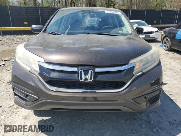 2015 Honda CR-V LX with VIN 2HKRM4H32FH621981, listed as a Copart auction lot 52135925 with 38,562 mi miles and Salvage Title. Bid and sale history available at DreamBid. Image 5.