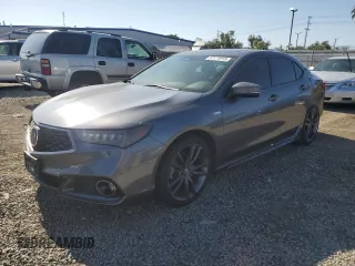2018 Acura TLX w/A-SPEC Pkg with VIN 19UUB2F60JA008910, listed as a Copart auction lot 57171915 with 91,946 mi miles and Salvage title. Bid and sale history available at DreamBid. Image 1.