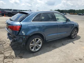2017 Audi Q3 Premium Plus with VIN WA1JCCFS8HR001985, listed as a Copart auction lot 56970055 with 47,091 mi miles and Salvage title. Bid and sale history available at DreamBid. Image 3.