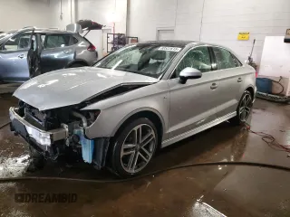 2019 Audi A3 Sedan Premium Plus with VIN WAUJEGFF9KA082122, listed as a Copart auction lot 88522615 with 56,710 mi miles and Salvage Title. Bid and sale history available at carsss.com. Image 1.