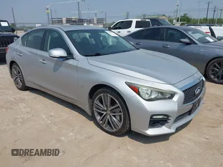 2014 Infiniti Q50 Premium with VIN JN1BV7AR5EM704570, listed as a IAAI auction lot 42282597 with 143,000 mi miles and . Bid and sale history available at DreamBid. Image 1.