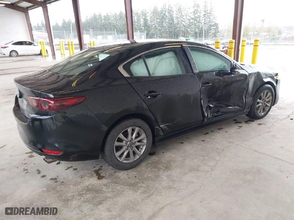 2021 Mazda Mazda3 Sedan 2.5 S with VIN 3MZBPAAL1MM253895, listed as a IAAI auction lot 41925466 with 59,214 mi miles. Bid and sale history available at carsss.com. Image 4.