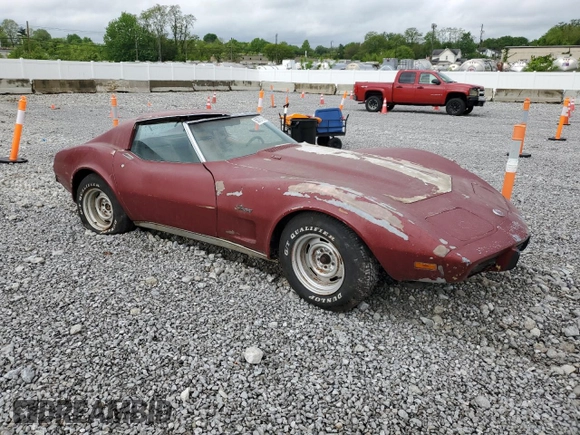 1975 Chevrolet Corvette z VIN 1Z37T5S438077, wystawiony jako Copart lot #56787605 z przebiegiem Nie podano mil oraz Czysty tytuł • Clean title. Historia ofert i sprzedaży dostępna na DreamBid. Obrazek 4.
