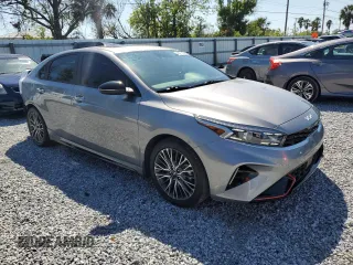 2023 Kia Forte GT-Line with VIN 3KPF54ADXPE628489, listed as a Copart auction lot 49471905 with 35,055 mi miles and Salvage Title. Bid and sale history available at carsss.com. Image 4.
