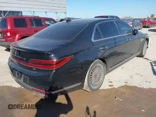 2020 Genesis G90 Ultimate z VIN KMTF54PH7LU080703, wystawiony jako IAAI lot #42233268 z przebiegiem 28 716 mil mil oraz . Historia ofert i sprzedaży dostępna na DreamBid. Obrazek 4.